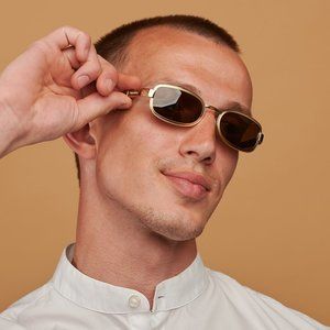 Rectangular vintage sunglasses by Von Furstenberg